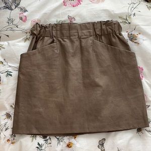Zara Faux-Leather Skirt
